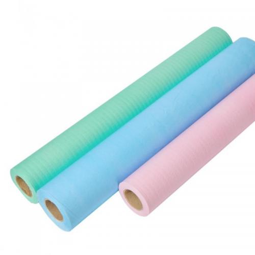 Chine Laminated Paper Film Roll Degradable Examination Bed Sheet Paper Film Roll Couch/Table Pad Fabricant
