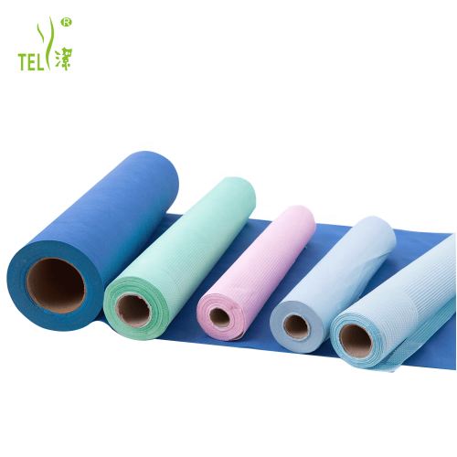 Chine Telijie Disposable Bed Sheet Roll, Paper + PE Film Composite, Class I Medical Device, Non-Sterile CE/ISO13485 Certified, 30*30/30*40/40*40cm Fabricant