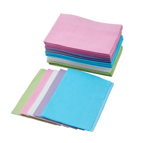 Chine Professional Dental Clinic Hand Hygiene Disposable Bib, CE/ISO Certified Paper+Film Waterproof Wipe for Dentist & Dental Staff Use Fabricant