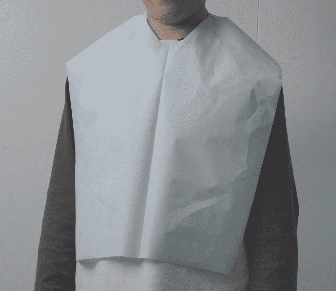 Bavoirs jetables pour adultes, tabliers imperméables pour hommes et femmes